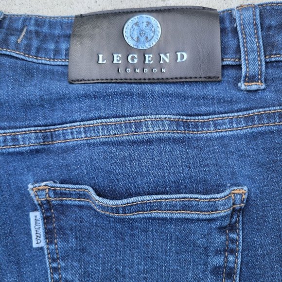 Legen London Womans Distressed Whisking Skinny Denim Jeans Hight Waist 30x30 - Picture 6 of 9